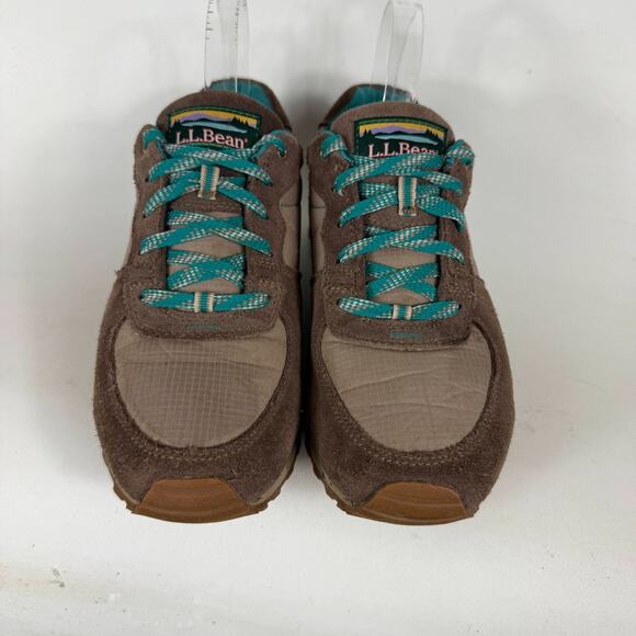 L.L. Bean Katahdin Hiking Sneakers Women's 9 Brown Suede Lace-Up Low Top Classic - Picture 4 of 10